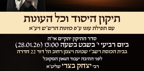 תיקון שובבים מודעה